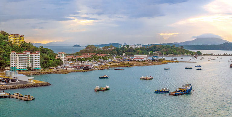Scenic view of Fort Amador